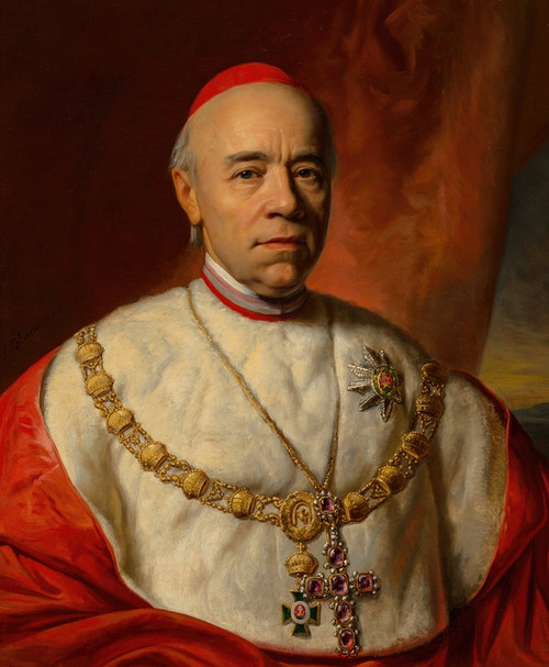 Digital Print - Portrait of John Scitowski, Archbishop of Gran and Primate of Hungary, and Cardinal of Santa Croce in Gerusalemme by Karl von Blaas