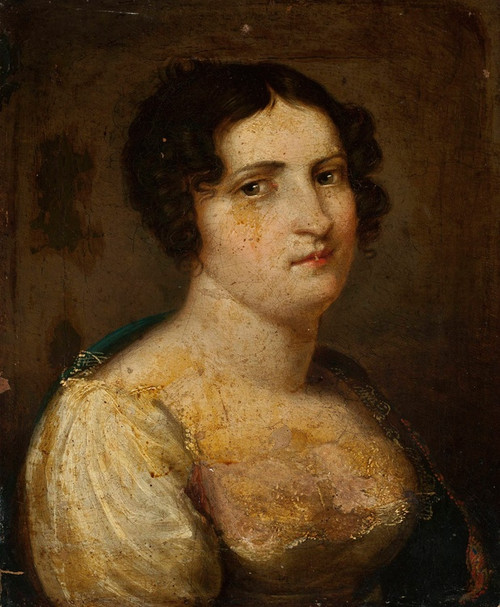 Digital Print - Portrait of Anna ne Puczyska (17891868), second wife of Jan Rustem by Jan Rustem
