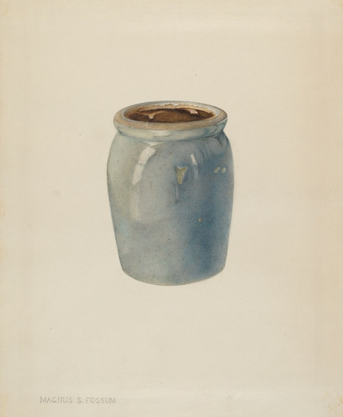 Digital Print - Pottery Jam Jar by Magnus S. Fossum