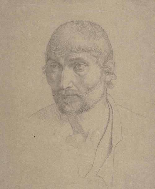 Digital Print - Head of a Bearded Man by Johann Friedrich Overbeck