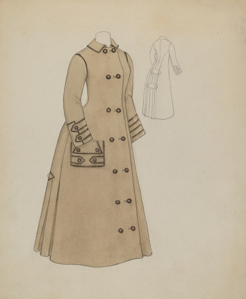 Digital Print - Woman's Coat by Roberta Spicer