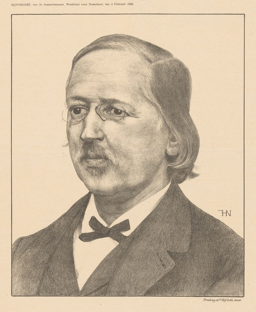 Digital Print - Portret van Hendrick Peter Godfried Quack by Ferdinand Hart Nibbrig