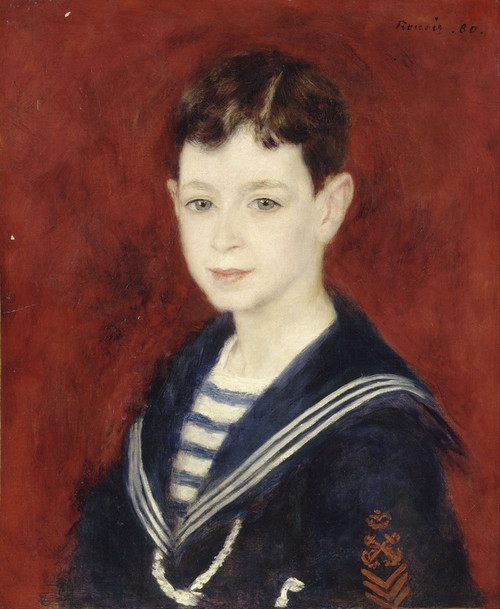 Digital Print - Fernand Halphen as a Boy by Pierre-Auguste Renoir