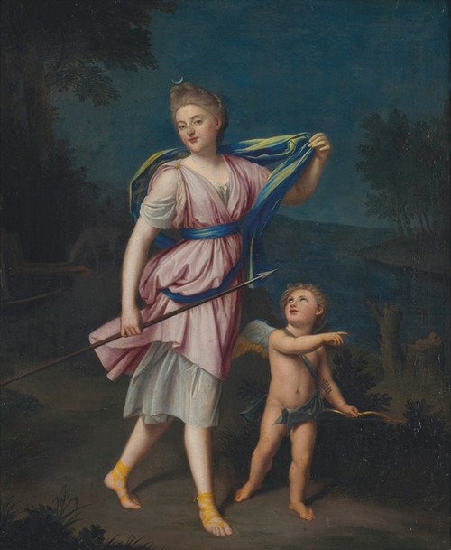 Digital Print - Diane et Cupidon by Nicolas Colombel