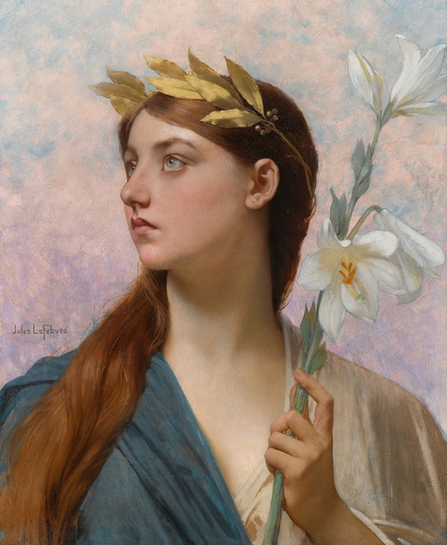 Digital Print - An Allegory Of Victory by Jules Joseph Lefebvre