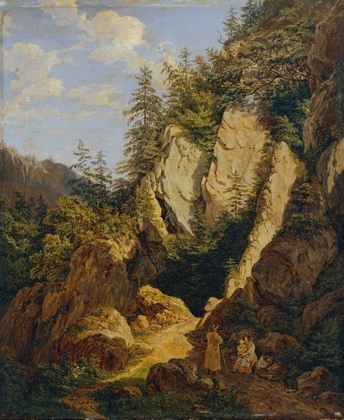 Digital Print - Felsenpartie bei Schottwien by Matthias Rudolf Toma
