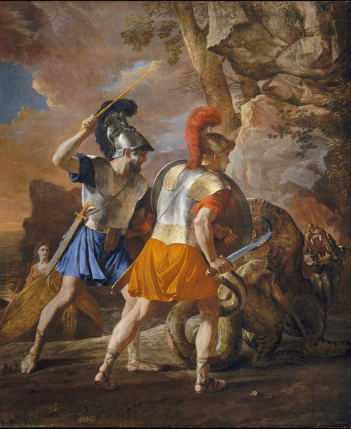 Digital Print - The Companions of Rinaldo by Nicolas Poussin
