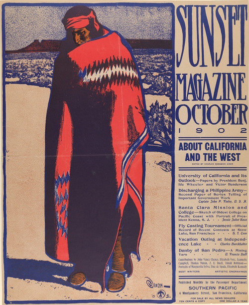 Digital Print - Sunset Magazine, October by Maynard Dixon