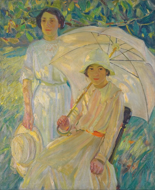Digital Print - White Sunshade #2 by Helen Galloway McNicoll