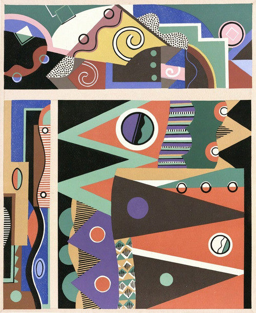Digital Print - Collection decors et couleurs Pl.03 by Georges Valmier
