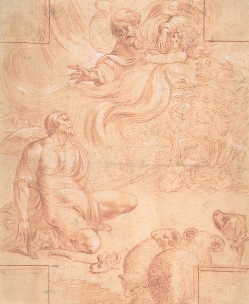 Digital Print - God Appearing to Moses by Pierre Brebiette