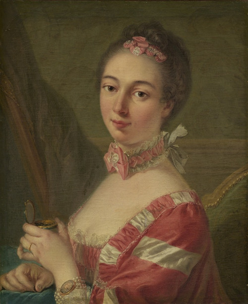 Digital Print - Portrait of a Lady by Follower of Louis Michel Van Loo