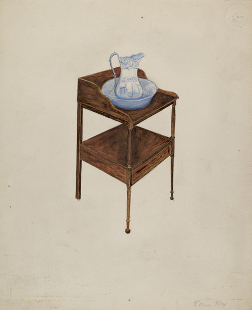 Digital Print - Wash-stand by Edna C. Rex