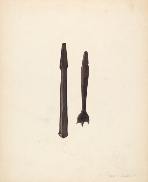 Digital Print - Bit and Countersink by Fred Hassebrock