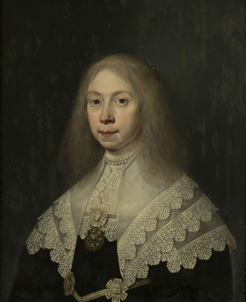 Digital Print - Portrait of a young lady by Dirck Dircksz. van Santvoort
