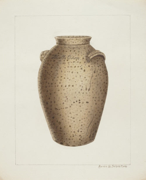 Digital Print - Stoneware Jar by Annie B. Johnston Digital Print - Stoneware Jar by Annie B. Johnston