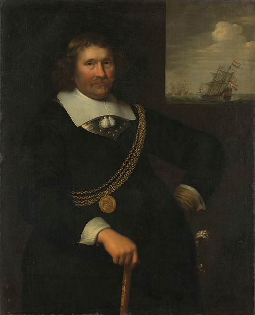 Digital Print - Portrait of Jan Cornelisz Meppel, Lieutenant-Admiral of Holland and West-Friesland by Jan Albertsz. Rotius