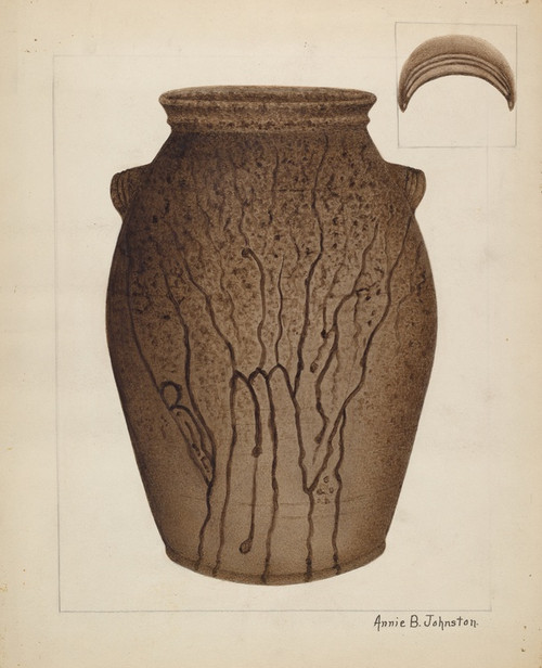 Digital Print - Stoneware Jar by Annie B. Johnston Digital Print - Stoneware Jar by Annie B. Johnston