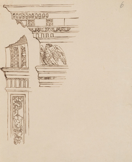 Digital Print - Studies of Elements of Italian Architecture by Stanisaw Wyspiaski