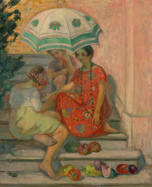 Digital Print - La Diseuse de bonne aventure, Sainte-Maxime by Henri Lebasque
