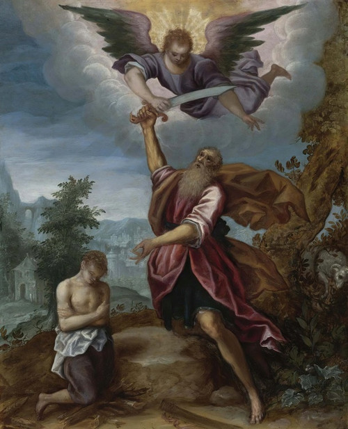 Digital Print - Abraham And Isaac by Circle of Giuseppe Cesari