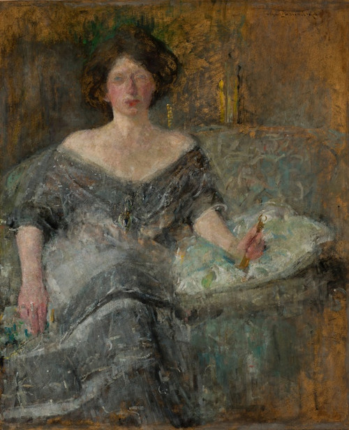 Digital Print - Portrait of Elza Krauze by Olga Boznanska
