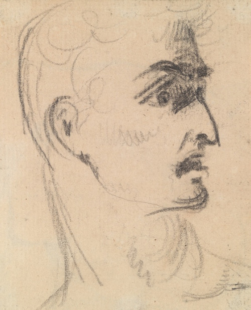 Digital Print - Study of a Man's Facial Expression by Benjamin Robert Haydon