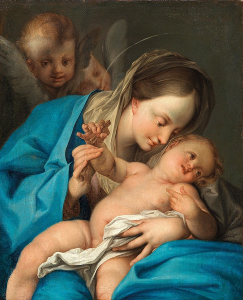 Digital Print - The Madonna and Child with angels by Ignazio Stern