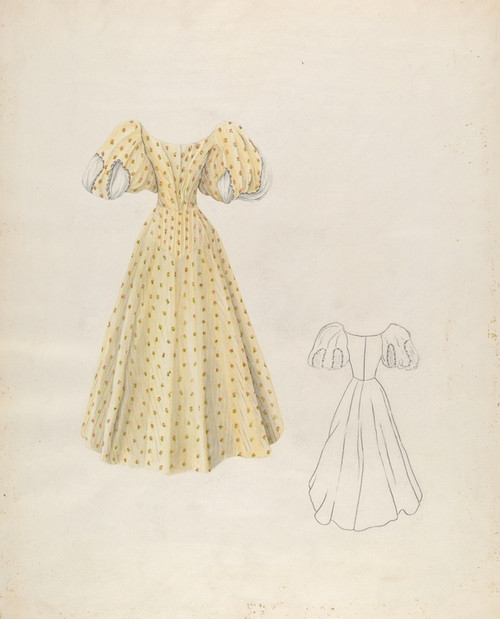 Digital Print - Evening Dress by Ray Price