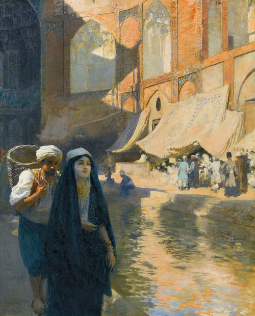 Digital Print - Isfahanbazaar by Edwin Lord Weeks