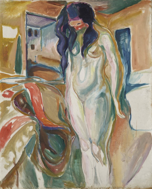 Digital Print - Model by the Wicker Chair by Edvard Munch