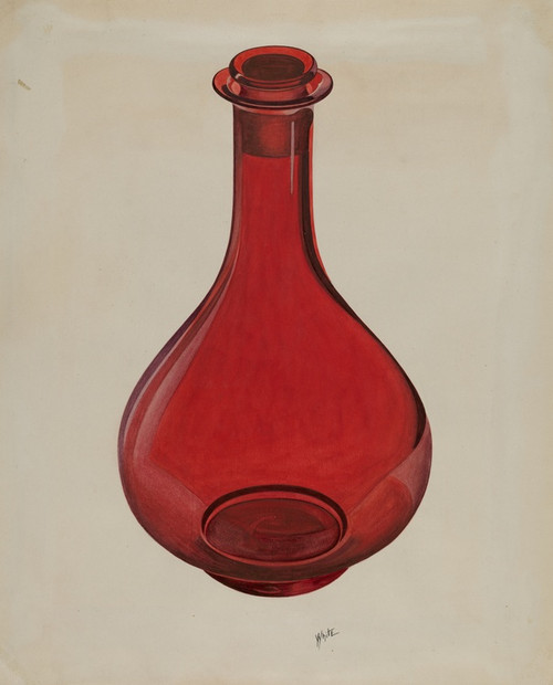 Digital Print - Decanter and Stopper by Edward White Digital Print - Decanter and Stopper by Edward White