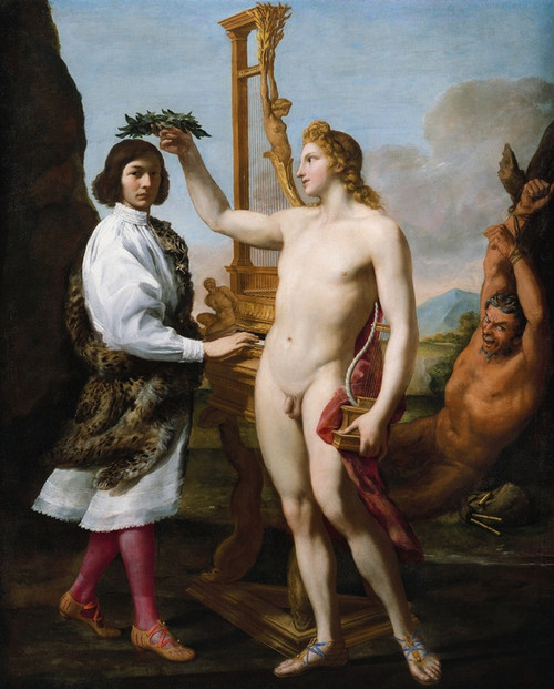 Digital Print - Marcantonio Pasqualini Crowned By Apollo by Andrea Sacchi