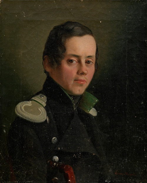 Digital Print - Portrait of a Young Officer by Fedor Tulov