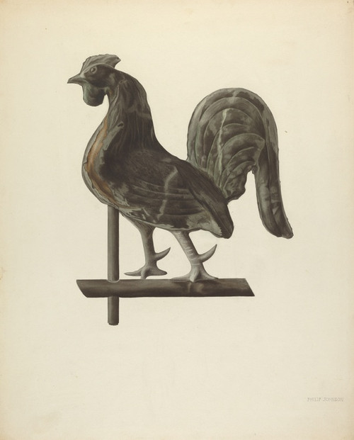 Digital Print - Weather Vane Finial by Philip Johnson