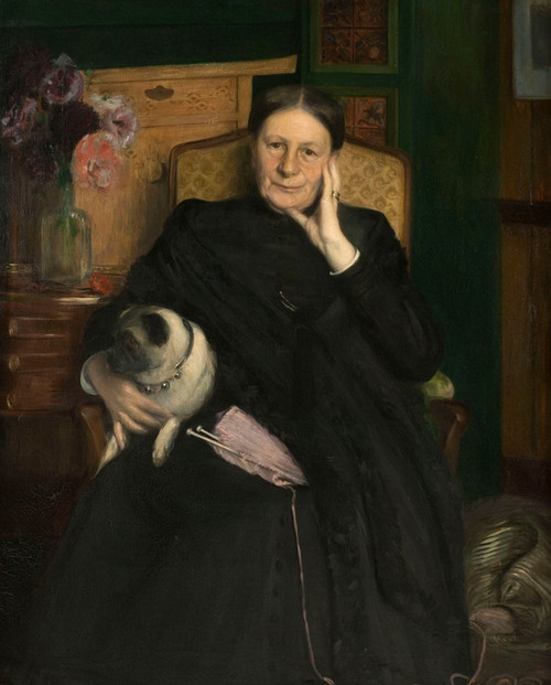 Digital Print - Portrait de Madame Emile Blanche, mre de l'artiste by Jacques-mile Blanche