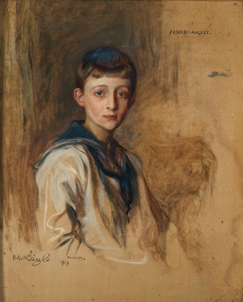 Digital Print - Portrait of Frederik-August Graf zu Rantzau (1895-1945) as a Child in a Sailors Suit by Philip Alexius de Lszl