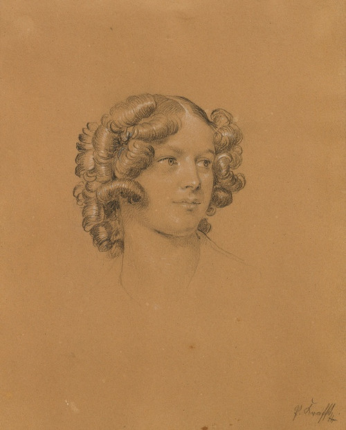 Digital Print - Portrtstudie zum 'Einzug nach dem Pariser Frieden' by Johann Peter Krafft