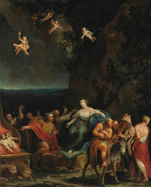 Digital Print - Bacchus and Ariadne by Giuseppe Maria Crespi
