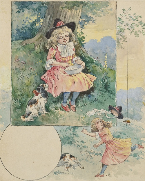 Digital Print - Little Miss Muffet by McLoughlin Bros