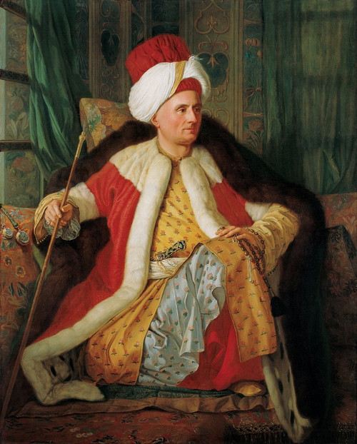 Digital Print - Portrait Of Charles Gravier Count Of Vergennes And French Ambassador, In Turkish Attire by Antoine De Favray
