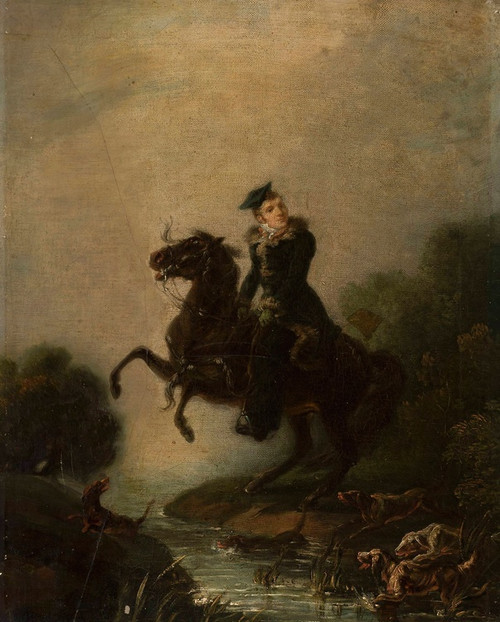 Digital Print - Portrait of Ignacy Konarski on horseback by Piotr Michaowski