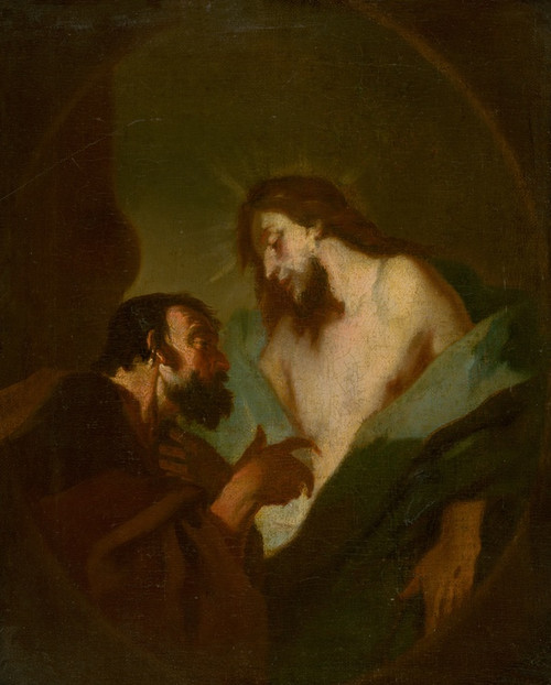 Digital Print - Christ And The Doubting Thomas by Franz Anton Maulbertsch