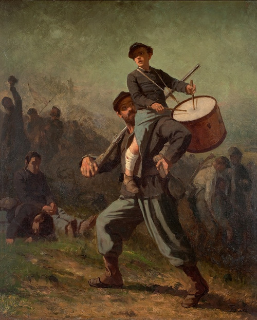 Digital Print - Wounded Drummer Boy by Eastman Johnson
