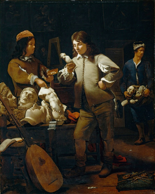 Digital Print - In The Studio by Michael Sweerts Digital Print - In The Studio by Michael Sweerts