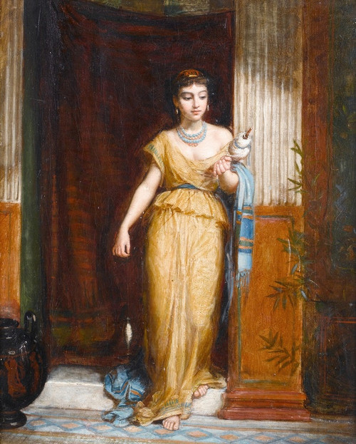 Digital Print - La Fileuse by John William Waterhouse