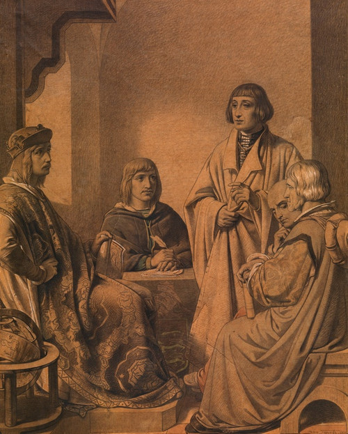Digital Print - The Magistracy of Antwerp Receives the First Muscovite Delegates in 1524 by Jan Swerts