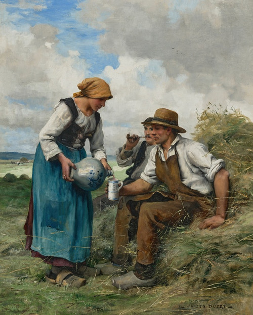 Digital Print - Les Moissonneurs by Julien Dupr