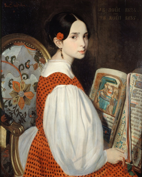 Digital Print - Lopoldine au Livre d'Heures by Auguste de Chtillon