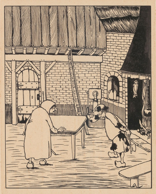 Digital Print - Illustration for 'Adjendodderken en Anneken-Tooverheks' by Karel Collens